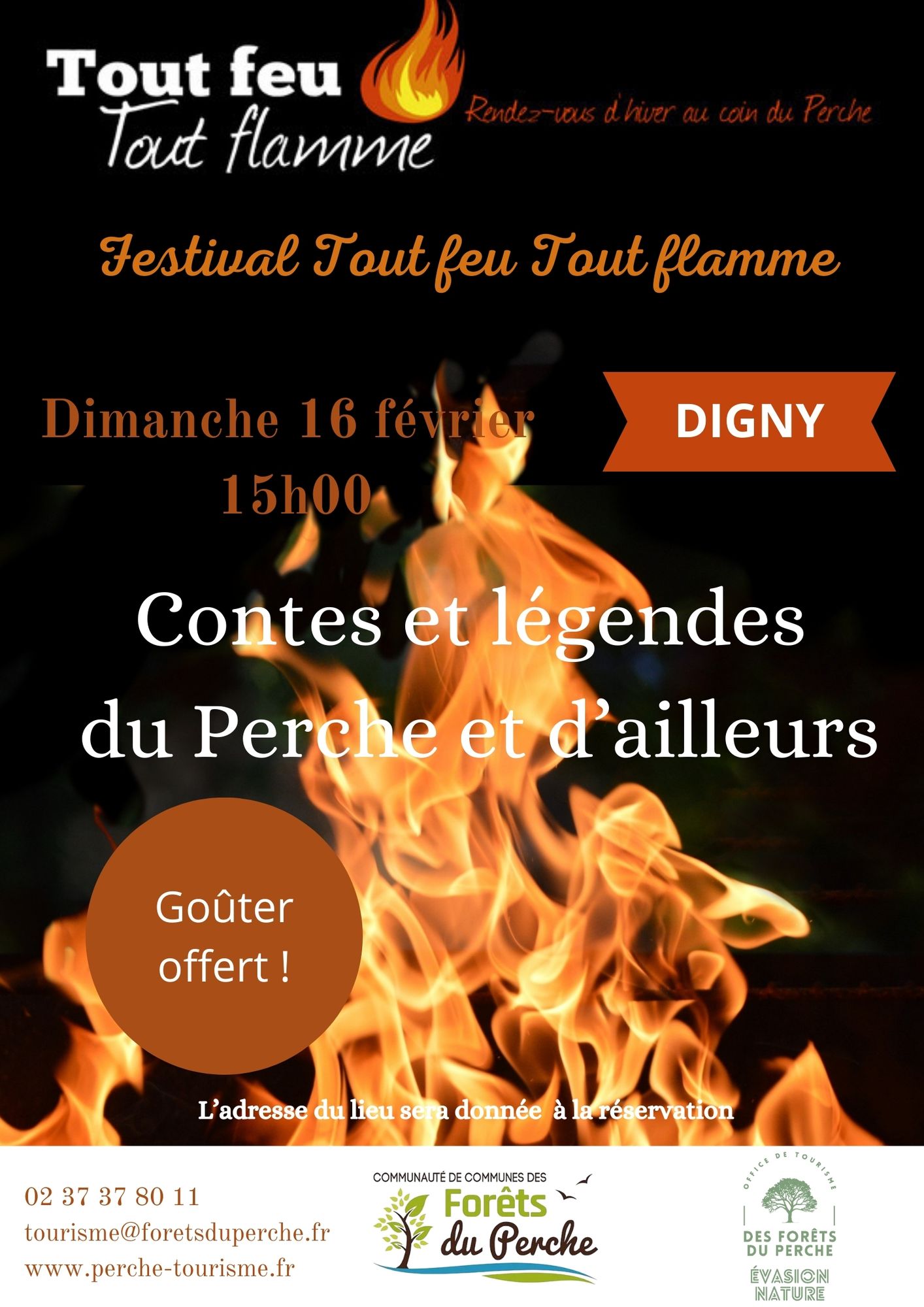 Affiche de l'animation contes et légendes du Perche et d'ailleurs à Digny
