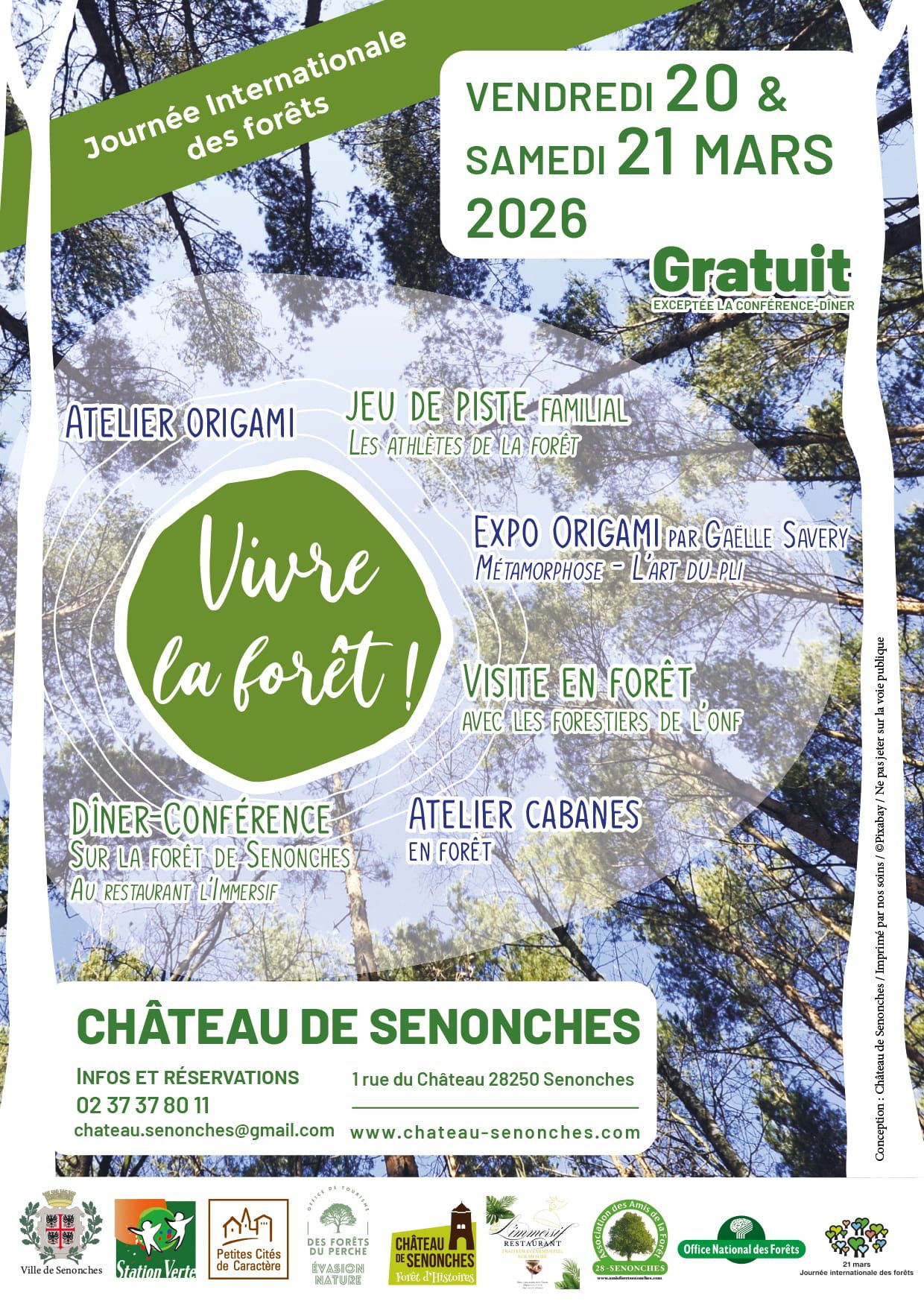 Affiche Journées Internationales des Forêts à Senonches