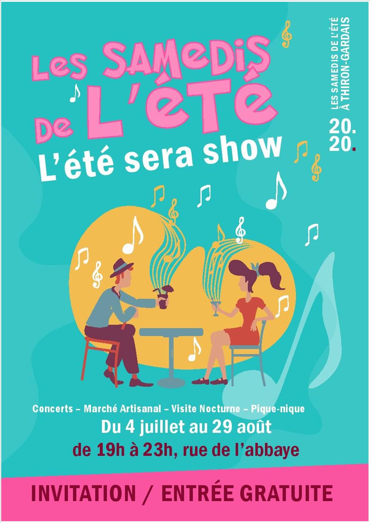 Affiche des samedis de l'été à Thiron-Gardais