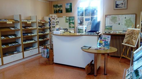 Vue intérieur de l'accueil touristique de La Loupe dans le Perche
