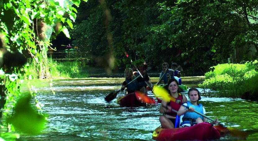 Canoë dans le Perche, sur l'Huisne