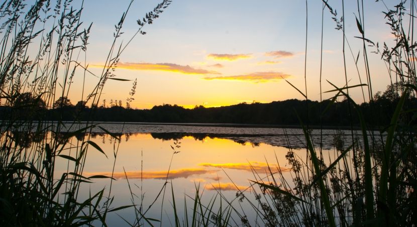 Un couché de soleil à Thiron-Gardais